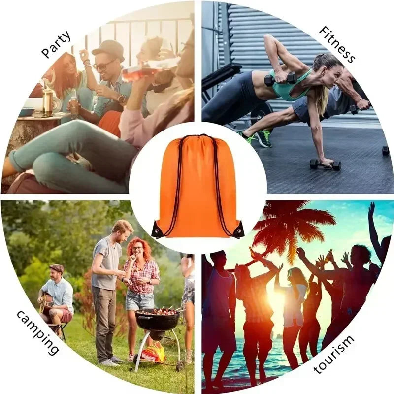 Eco Polyester Bundle Pocket Race Backpack Portable Waterproof Shopping