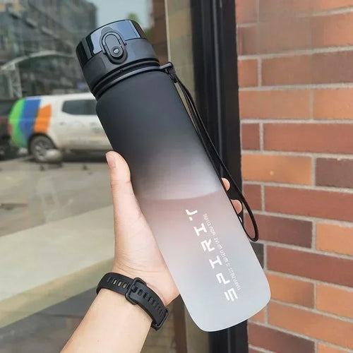 500ml/650ml/1000ml Sports Water Bottle Leak Proof Colorful Plastic Cup